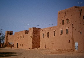 Ksar Ait Maamer in Ferkla oasis, Tinejdad, Southern Morocco.