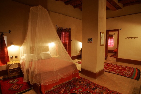 Room into Ksar El Khorbat, near Tinghir in Southern Morocco.