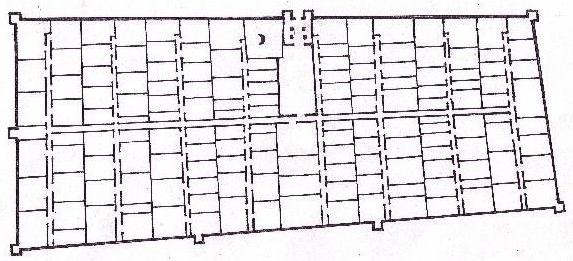 Plano del ksar El Khorbat, Sur de Marruecos.