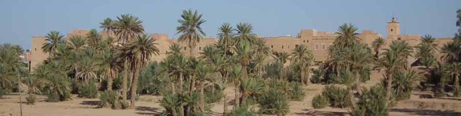 Ksar El Khorbat wall, in Todra valley, south Morocco.