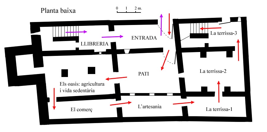 Pla del Museu dels Oasis a El Khorbat, Marroc.