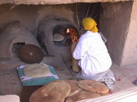 Cocina en El Khorbat.