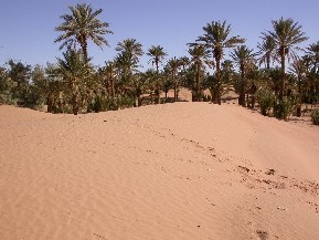 El Ksiba n’Igourramen dunes near Tinejdad, in South Morocco.