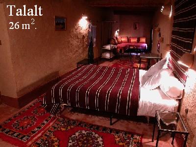 Talalt room into the Ksar El Khorbat, near Tinghir, 
Southern Morocco.