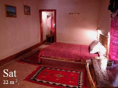 Sat room into the Ksar El Khorbat, near Tinghir, 
Southern Morocco.