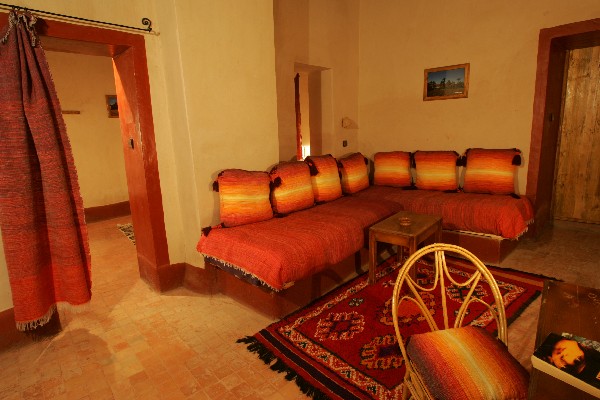 Habitación de la casa rural Ksar El Khorbat, cerca de Tinerhir.