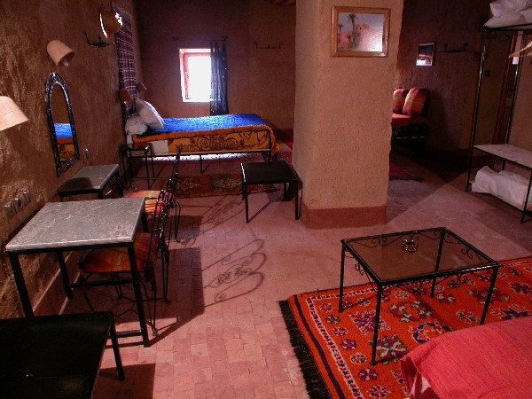 Room into Ksar El Khorbat, near Tinghir in Southern Morocco.