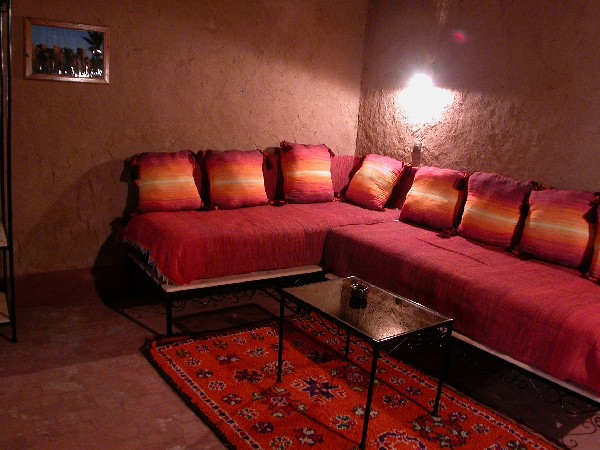 Room into Ksar El Khorbat, near Tinghir in Southern Morocco.