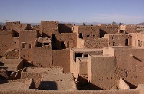 Ksar El Khorbat terrasses in Todra valley.