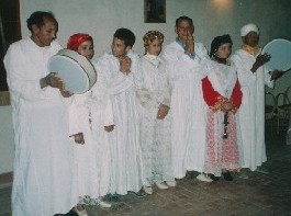 Folklore aheidous en el restaurant El Khorbat.